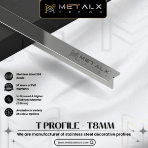 Stainless Steel T Profile Silver – Premium SS T Patti & SS T Channel