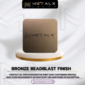 Bronze Bead Blast Stainless Steel Sheet – Elegant and Resilient