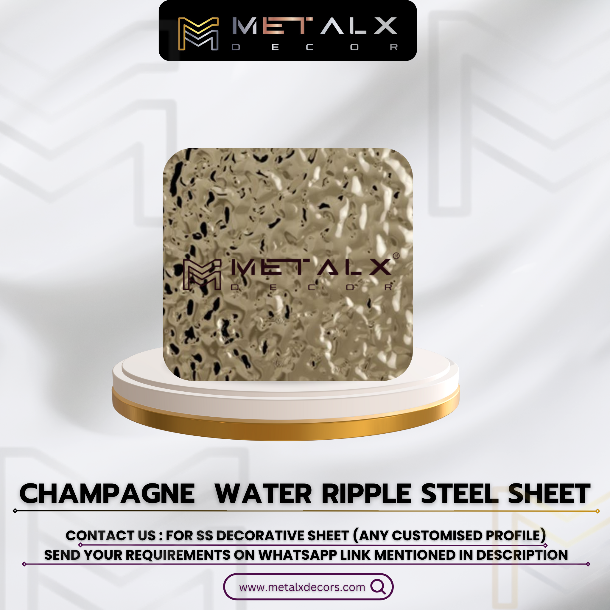 SS PVD WATER RIPPLE SHEETS