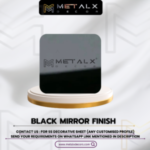 BLACK MIRROR STAINLESS STEEL SHEET