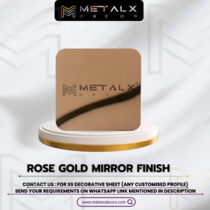 ROSE GOLD MIRROR STAINLESS STEEL SHEET