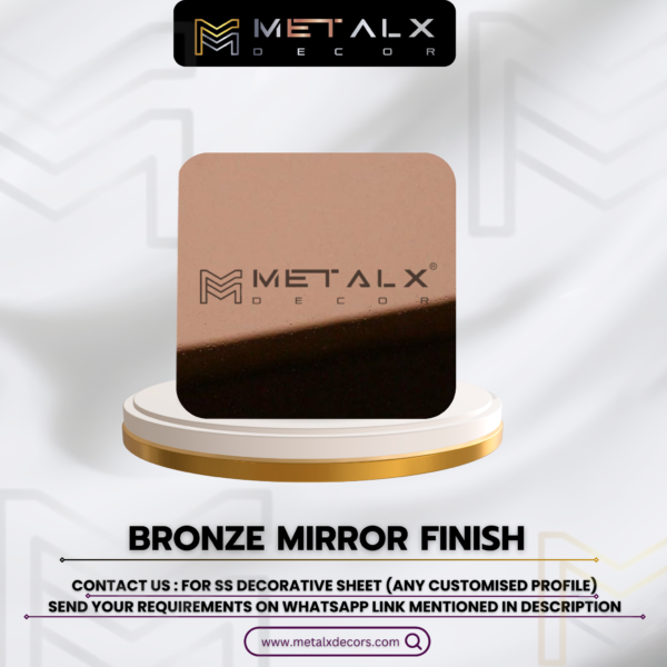 BRONZE MIRROR STAINLESS STEEL SHEET