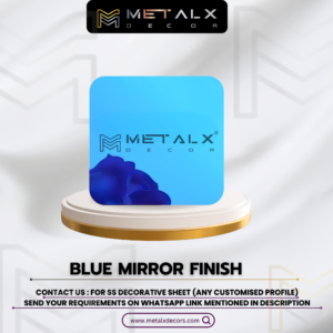 BLUE MIRROR STAINLESS STEEL SHEET
