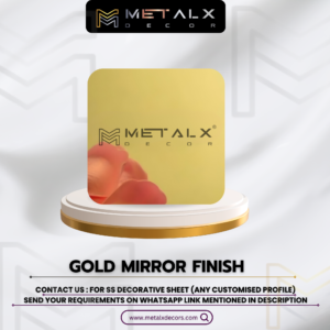 GOLD MIRROR STAINLESS STEEL SHEET
