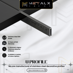 STAINLESS STEEL U PROFILE DELHI – SS U PATTI & CHANNEL FOR PREMIUM INTERIORS