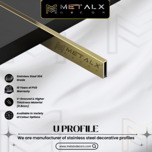 STAINLESS STEEL U PROFILE HYDERABAD – SS U PATTI & CHANNEL FOR MODERN SPACES