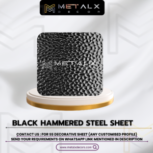 BLACK HAMMERED STAINLESS STEEL SHEET