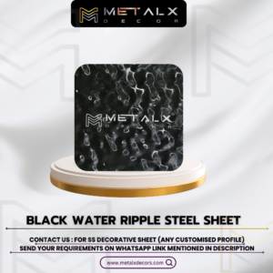 BLACK WATERRIPPLE STAINLESS STEEL SHEET