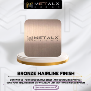 Bronze Hairline Stainless Steel Sheet – Decorative Finish for Luxury Interiors
