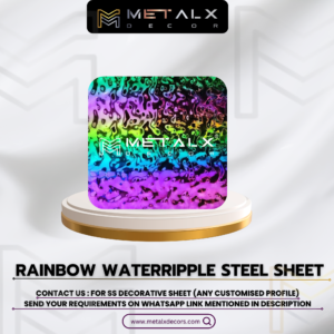 RAINBOW WATERRIPPLE STAINLESS STEEL SHEET