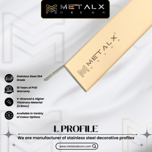STAINLESS STEEL L PROFILE – SS L PATTI & L MOULDING - Image 3