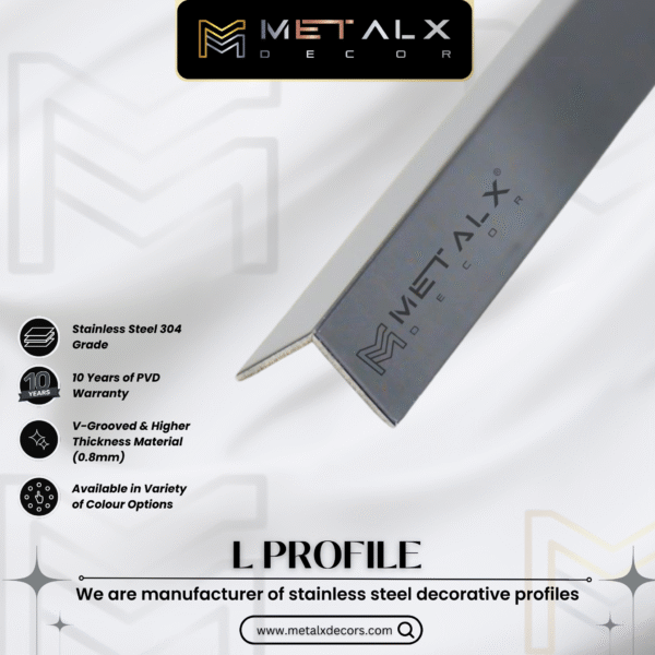 STAINLESS STEEL L PROFILE – SS L PATTI & L MOULDING