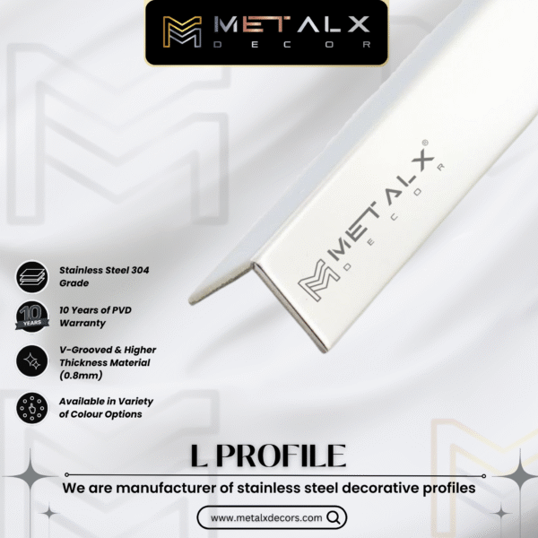STAINLESS STEEL L PROFILE – SS L PATTI & L MOULDING - Image 4