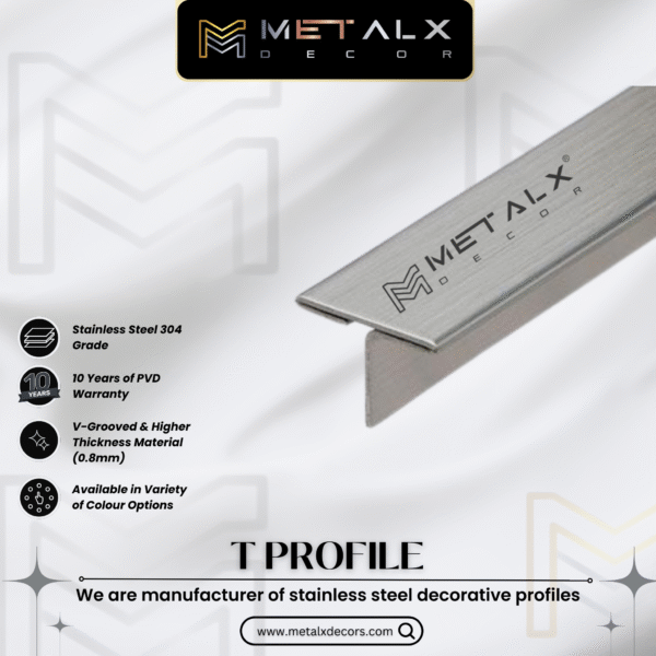 Stainless Steel T Profile Hairline Finish – Premium SS T Patti & SS T Channel - Image 4
