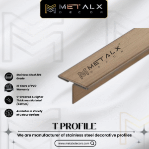 Stainless Steel T Profile Hairline Finish – Premium SS T Patti & SS T Channel