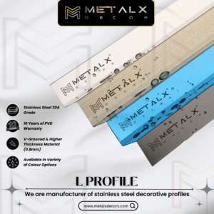 Stainless Steel L Profile Mirror Finish – SS L Patti & L Moulding